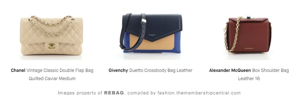 REBAG -Handbags, Chanel, Givenchy, Alexander McQueen
