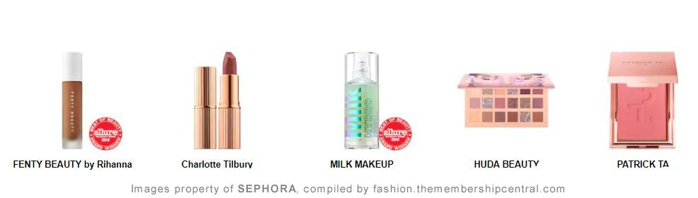Shephora - Cosmetics - Make up - Conceler - Lipstick - Make Up Remover - Contouring Pallette
