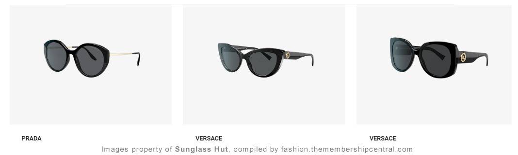 Sunglass Hut - Sunglasses - Prada - Versace