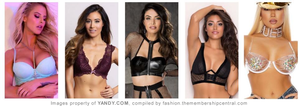 Yandy.com - Bras- Bralettes - Underwire bras - Strapless - Breast Pads - Bustiers - Fayux Leather bras - Vynil Bras