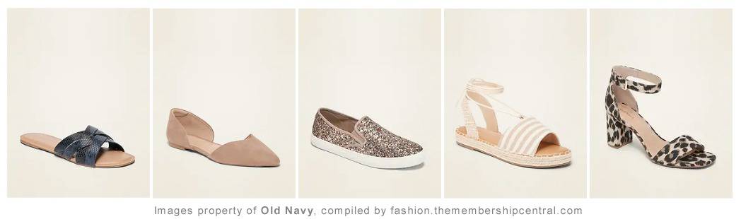 old navy shoes, heels, wedges, sandals, flats, sneakers