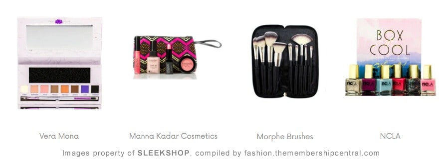 sleekshop - cosmetics - make up - mascara - brushes - nail polish