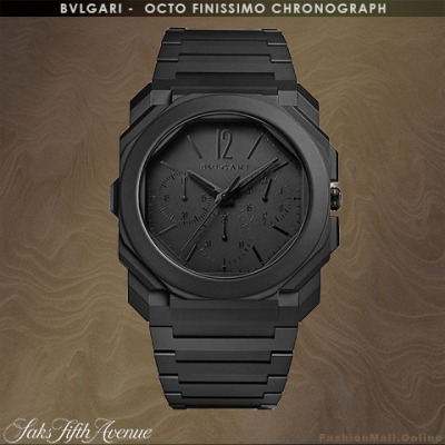 BVLGARI OCTO Finissimo ceramic steel all black