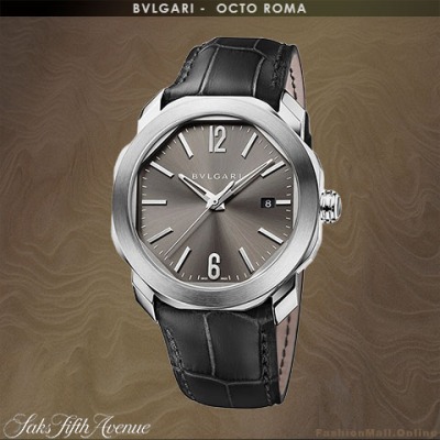 BVLGARI OCTO Roma steel anthracite dial