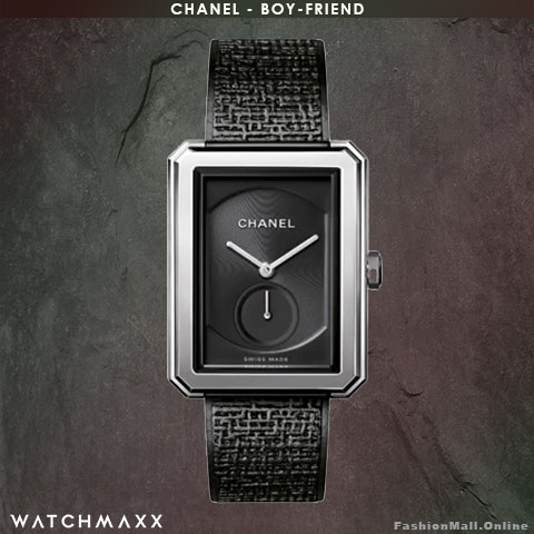 CHANEL Boy-Friend Stainless Steel Black Bracelet & Dials