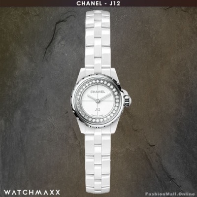 Ladies CHANEL J12 XS white diamonds