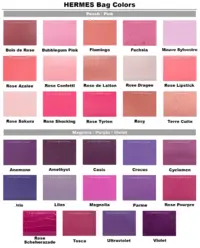 Hermes Bag Colors - Pinks & Purples