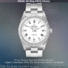 Rolex Air-King Steel Engine Turned Bezel White Dial Pre-Owned