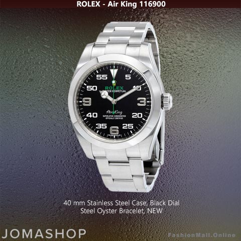Rolex Air King 116900 Steel Black Dial Oyster Bracelet – NEW