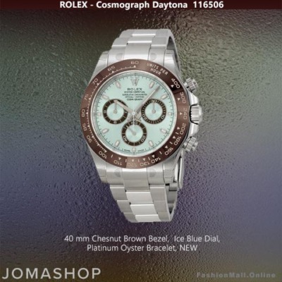 Rolex Cosmograph Daytona Platinum Ice Blue Dials 116506 - NEW