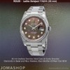 Ladies Rolex Datejust Steel & Diamonds Black Mother Of Pearl Dial, NEW