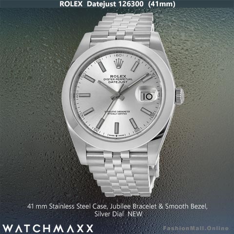 Mens Rolex Datejust Stainless Steel White Dial, NEW