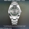 Rolex Datejust Steel Grey Dial Wimbledon Markers, NEW