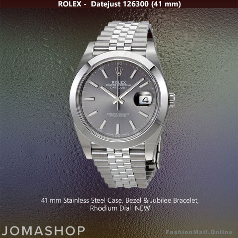 Rolex Datejust Steel Rhodium Dial 126300, NEW