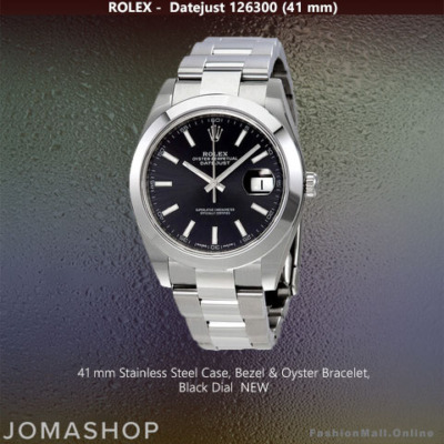 Rolex Datejust Steel Black Dial 126300, NEW