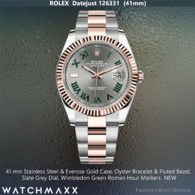 Rolex Datejust Wimbledon Steel & Rose Gold, NEW