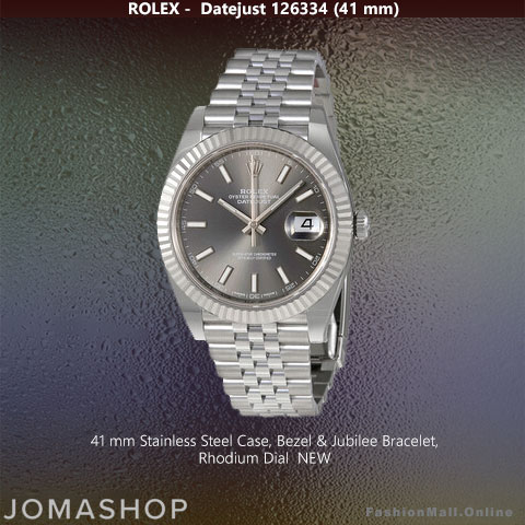 Rolex Datejust Stainless Steel Rhodium Dial, NEW