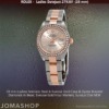 Ladies Rolex Datejust Steel Rose Gold Diamonds Sundust Dial, NEW