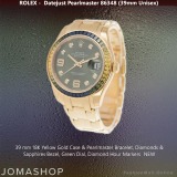 Rolex Pearlmaster Yellow Gold Sapphires Bezel Green Dial -NEW