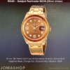 Rolex Pearlmaster Yellow Gold Sapphires Bezel Orange Dial -NEW