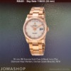Rolex Day-Date Rose Gold Diamonds Ivory Dial, NEW