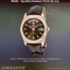 Rolex President Rose Gold Brown Leather Chocolate Dial, NEW