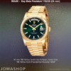 Rolex Day-Date President Yellow Gold Green Dial 118238, NEW