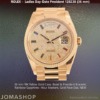 Rolex Day-Date President Yellow Gold Diamond Pave Dial Rainbow Markers, NEW