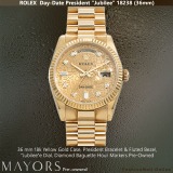 Yellow Gold Rolex Day-Date President Jubilee Dial, Pre-Owned