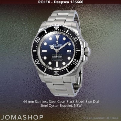 Rolex Deepsea Sea Dweller Steel Black & Blue,126660 - NEW
