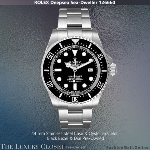 Rolex Deepsea Sea Dweller 126660 Steel Black -Pre-Owned