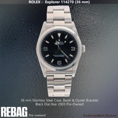 Rolex Explorer 114270 36mm Black Dial - Pre-Owned