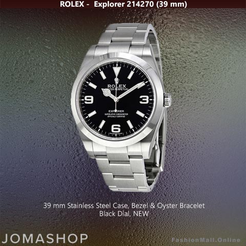 Rolex Explorer Steel Black Dial 214270 – NEW