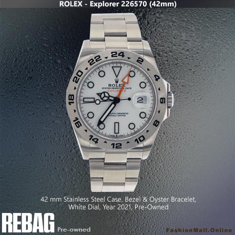 Rolex Explorer 226570 42mm White Dial- Pre-Owned