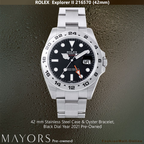 Rolex Explorer II 216570 Black Dial – Pre Owned