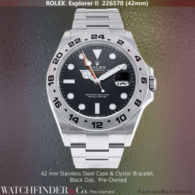Rolex Explorer II Steel Black Dial 42mm 226570, Pre-Owned