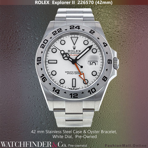 Rolex Explorer II Steel White Dial 42mm 226570, Pre-Owned
