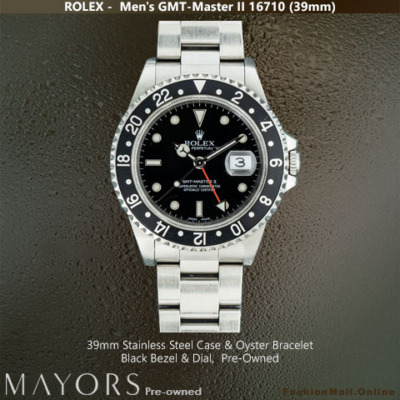 Rolex GMT-Master II 16710 Steel Black Bezel & Dial, Pre-Owned