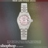 Ladies Rolex Datejust Steel White Gold Diamonds Pink Mother Of Pearl, Pre-Owned