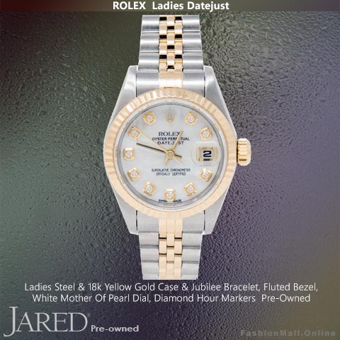 Ladies Rolex Datejust Steel Yellow Gold Mother Of Pearl Dial-Pre Owned