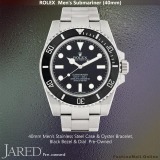 No Date Rolex Submariner Steel Black Dial, Pre-Owned