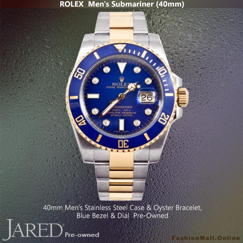 Rolex Submariner Steel Yellow Gold Blue Bezel & Dial, Pre-Owned