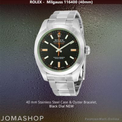Rolex Milgauss Steel Black Dial 40mm 116400 - NEW