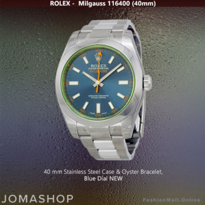 Rolex Milgauss Steel Blue Dial 40mm 116400 - NEW