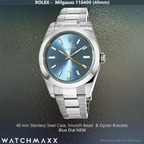 Rolex Milgauss Stainless Steel Blue Dial 116400 – NEW