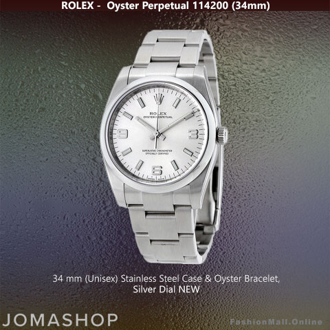 Rolex Oyster Perpetual Steel Silver Dial 114200 NEW
