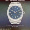 Mens Rolex Oyster Perpetual Steel Blue Dial NEW