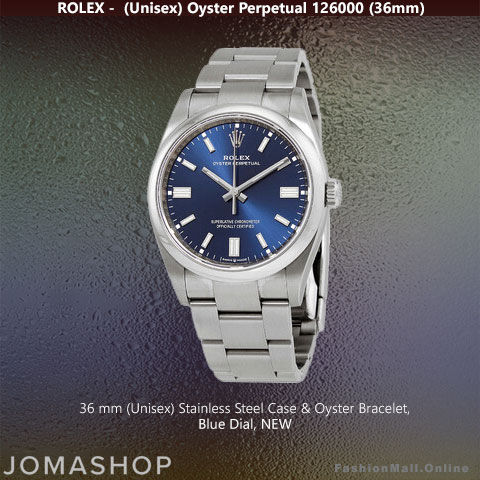 Rolex Oyster Perpetual Steel Dark Blue Dial NEW