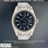 Rolex Sky Dweller Steel Black Dial 326944, Pre-Owned