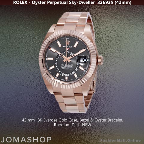 Rolex Sky Dweller Everose Gold Rhodium Dials, NEW